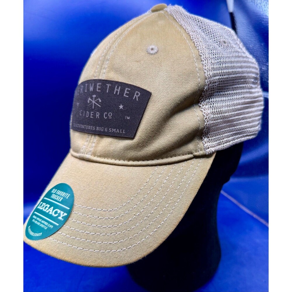 Brand new Legacy Old Favorite Trucker Hat Meriwether Cider Co Khaki Snapback New